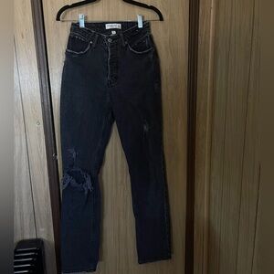 Abercrombie and Fitch The high rise dad jeans (curve love)